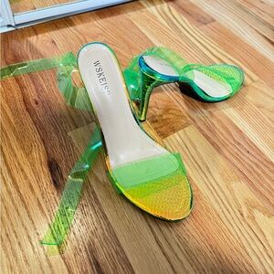 Neon Green Women's Heels